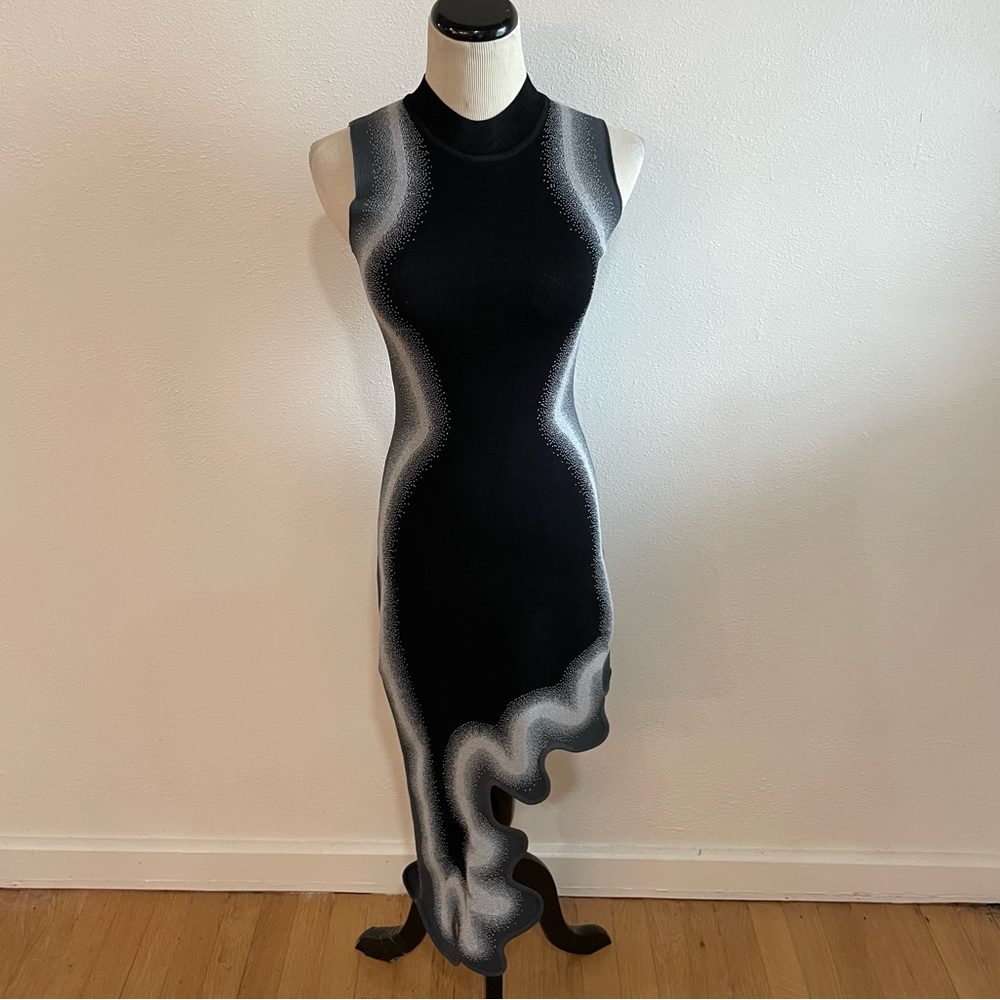 PH5 x Neiman Marcus MIA SIGNATURE WAVY ASYMMETRIC DRESS IN SPRAY PAINT - Picture 4 of 8